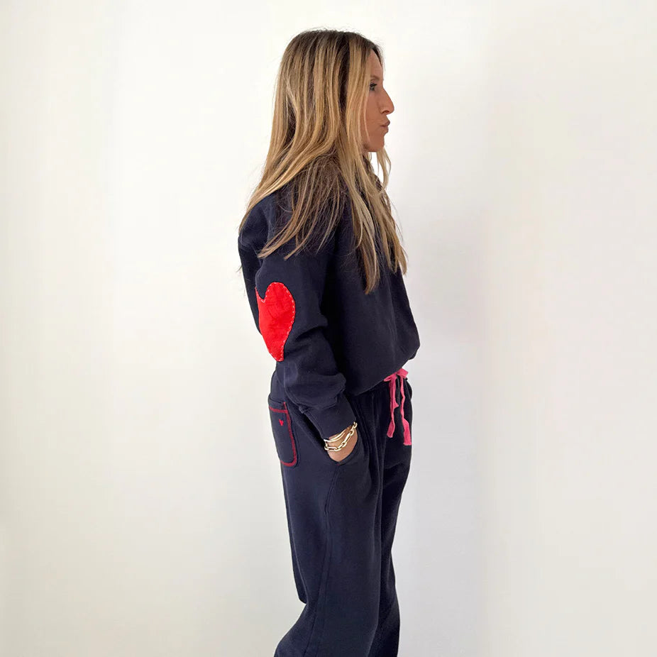 Benton Imperfect Heart Patch Sweatshirt