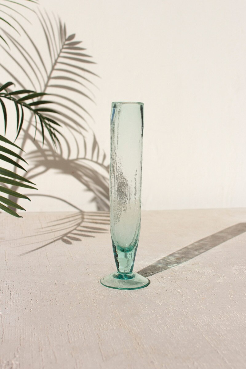 Champagne Flute Pair Green