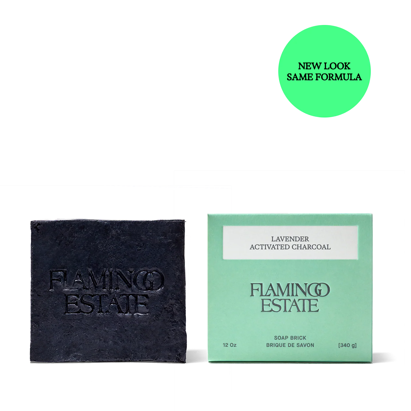 Lavender Activated Charcoal Soap Brick