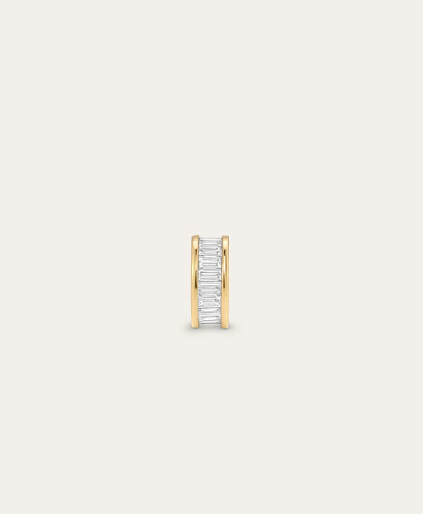 Diamond Channel Set Baguette Big Bead
