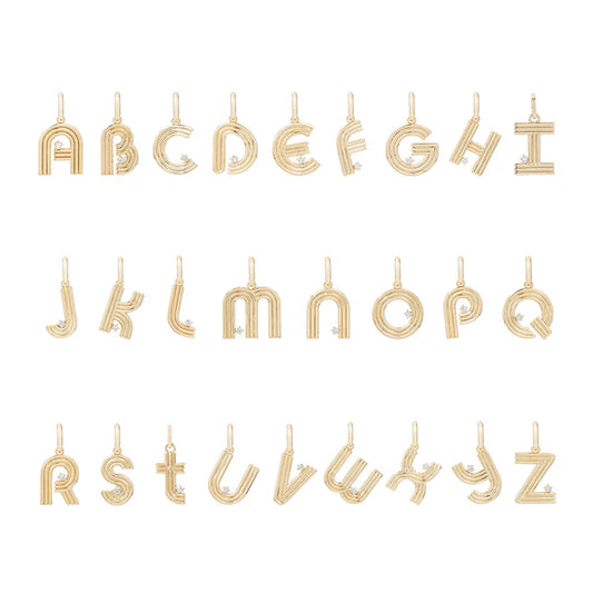 Groovy Diamond Initial "t"