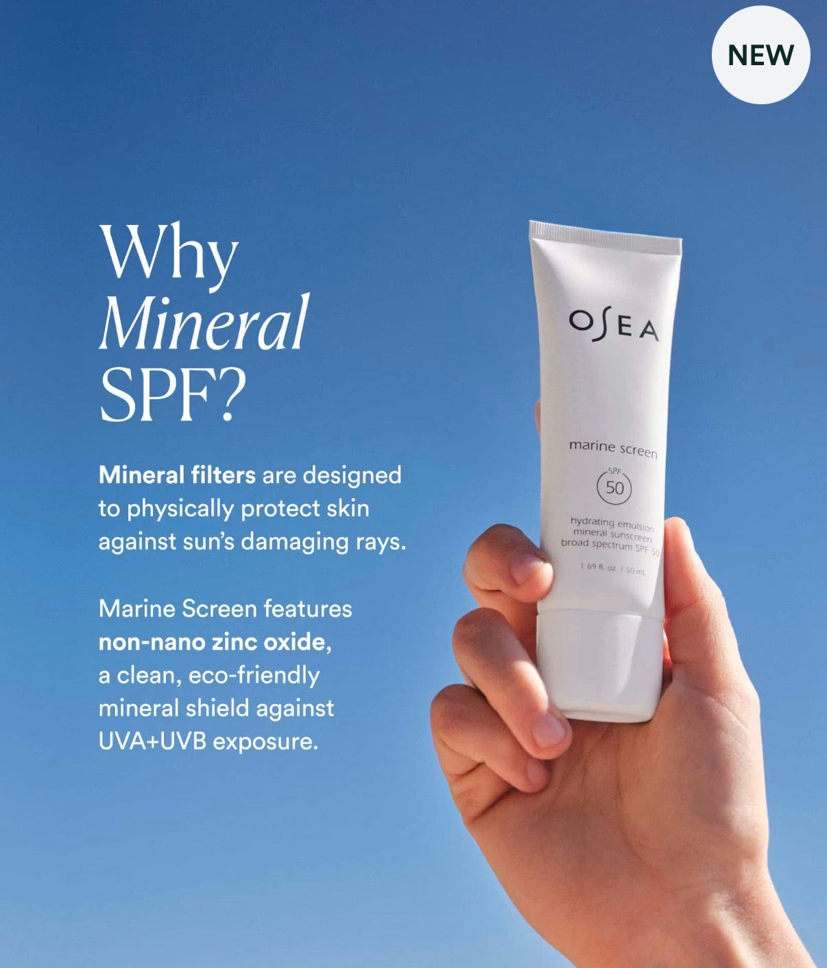 Marine Screen SPF 50 Mineral Sunscreen