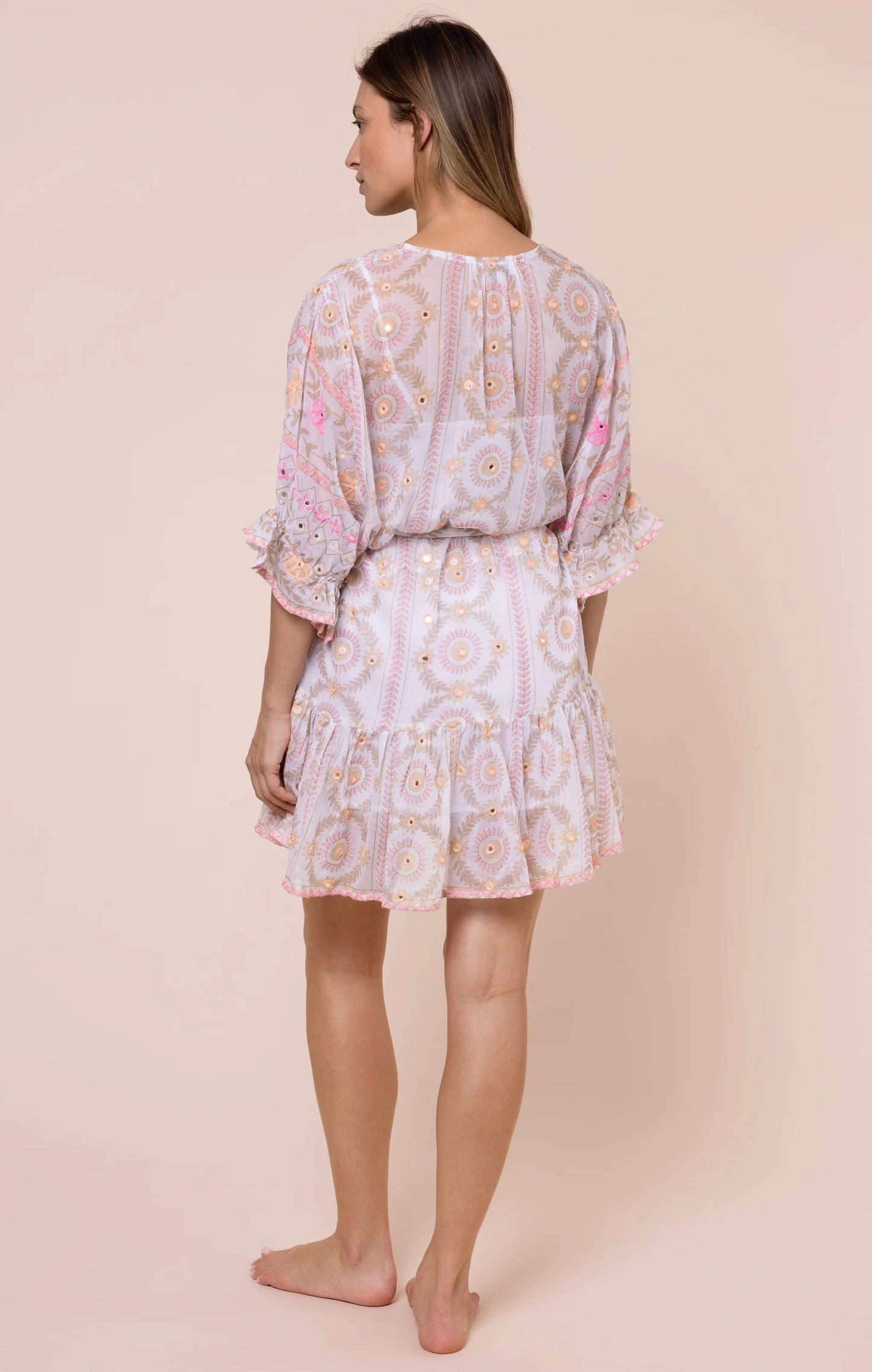 Mexican Mirror Print Dress