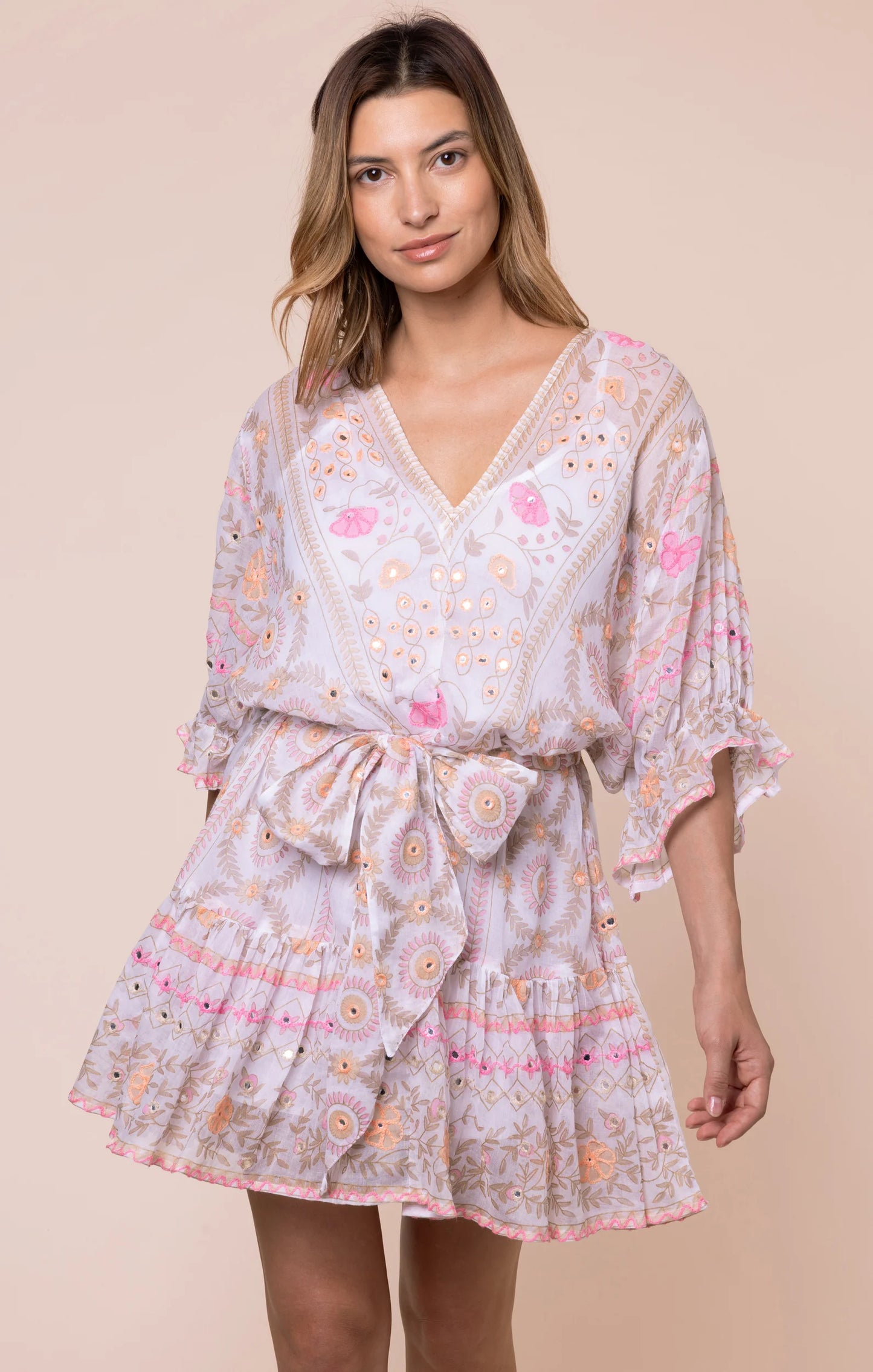 Mexican Mirror Print Dress