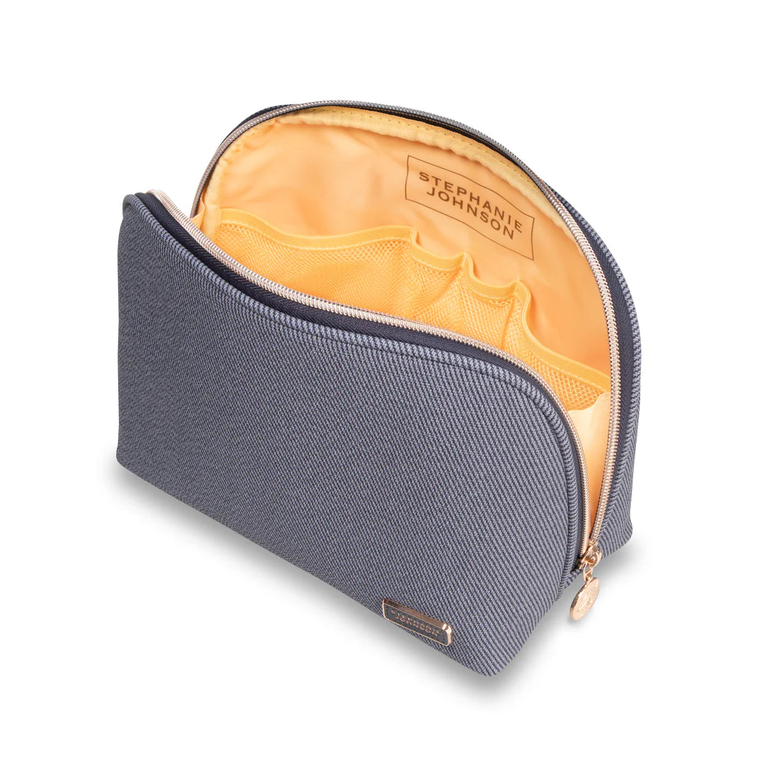 Denim Lola Makeup Bag