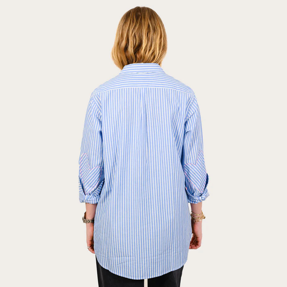 Mia Shirt Stripe Blue/White