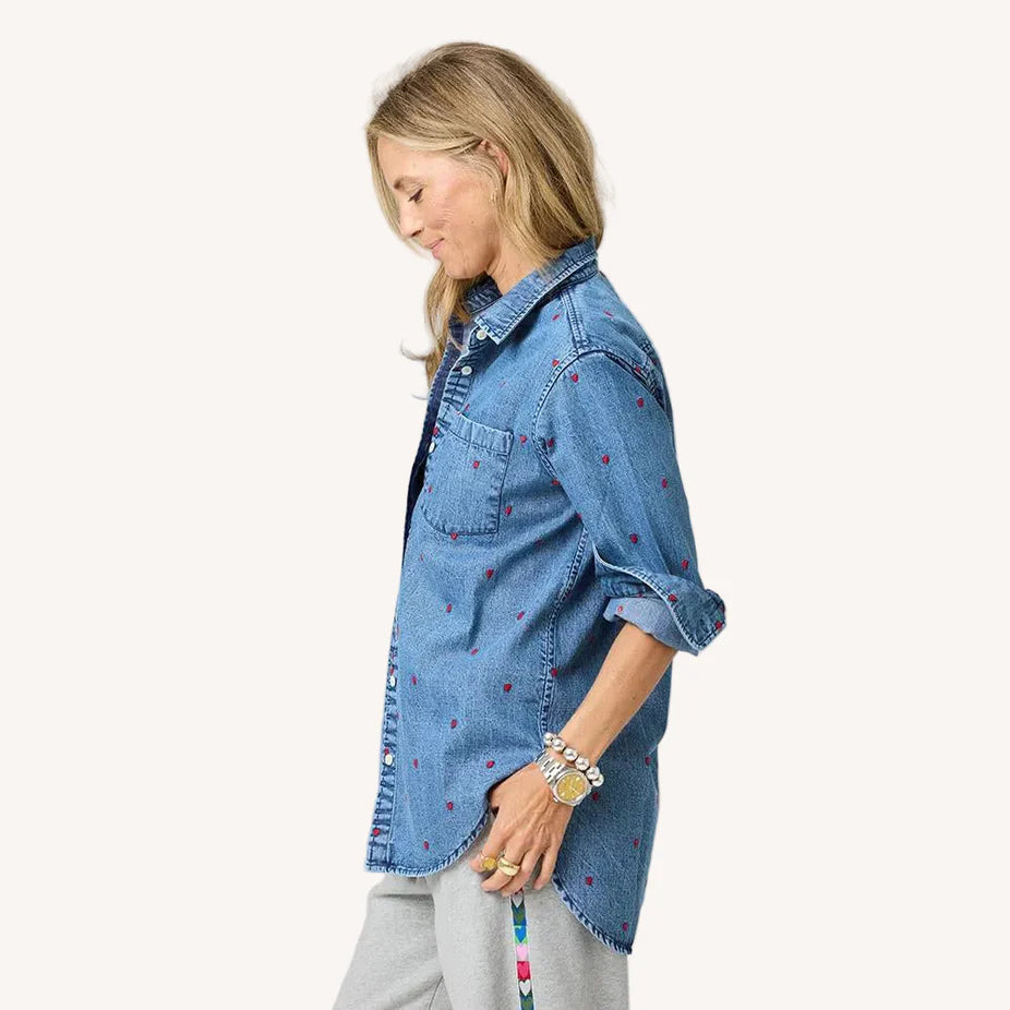 Mia Tiny Hearts Denim Shirt