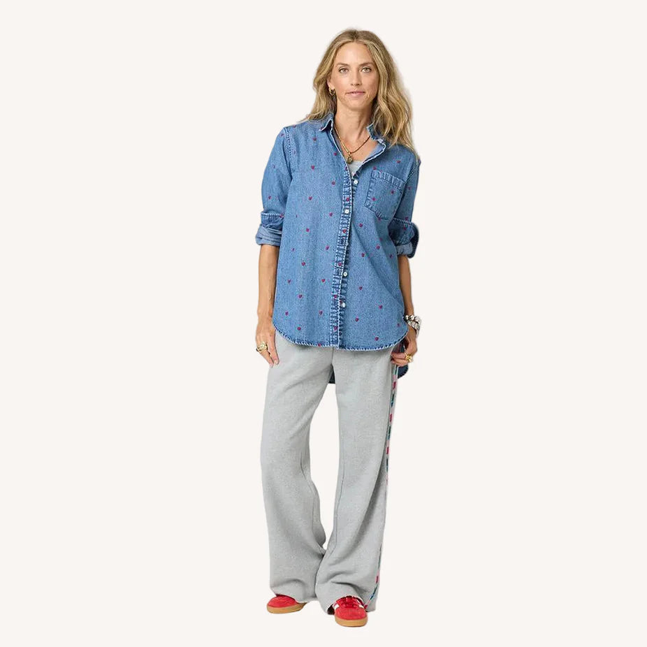 Mia Tiny Hearts Denim Shirt