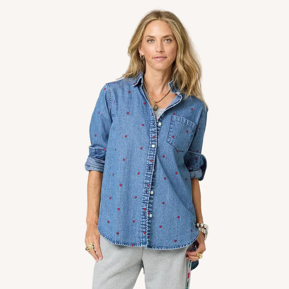 Mia Tiny Hearts Denim Shirt
