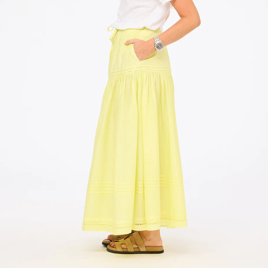 Vacance Pintuck Skirt Cactus