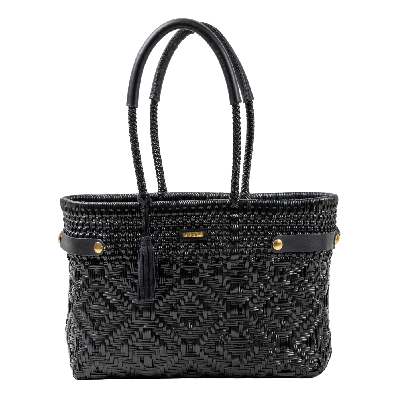 Braided Solid/Leather Black