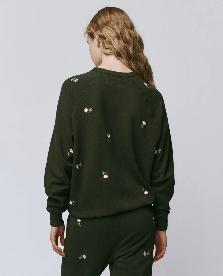 The College Sweatshirt with Roses