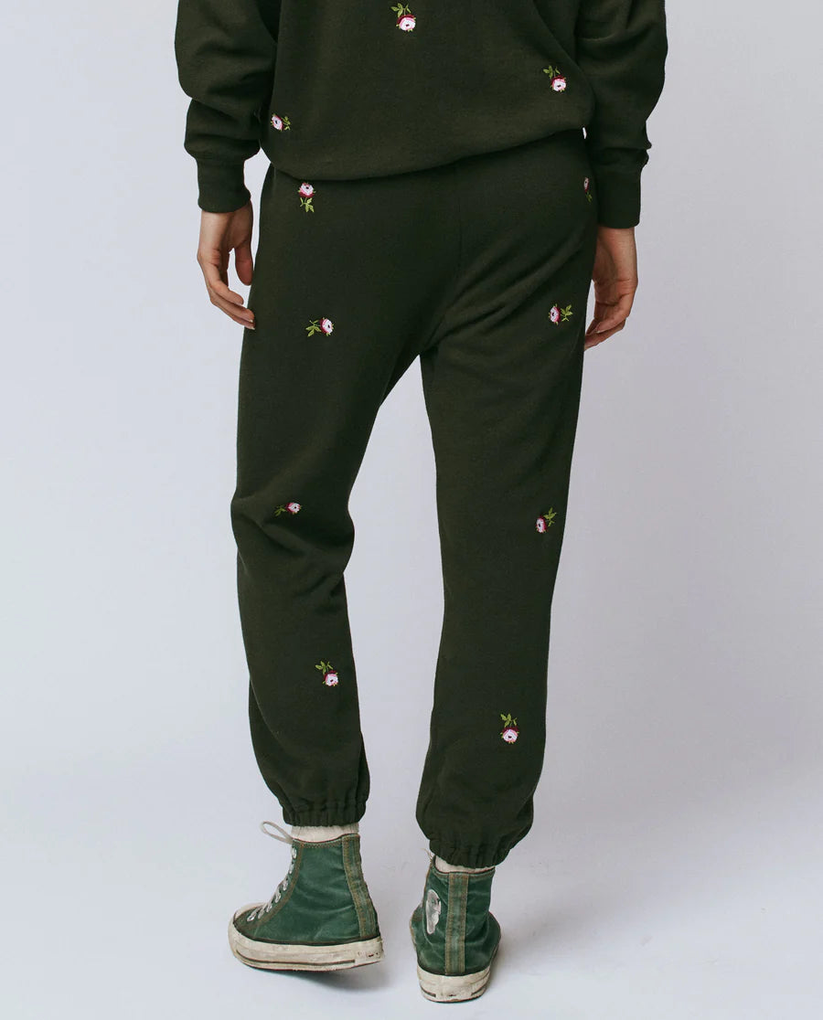 The Stadium Sweatpant with Roses
