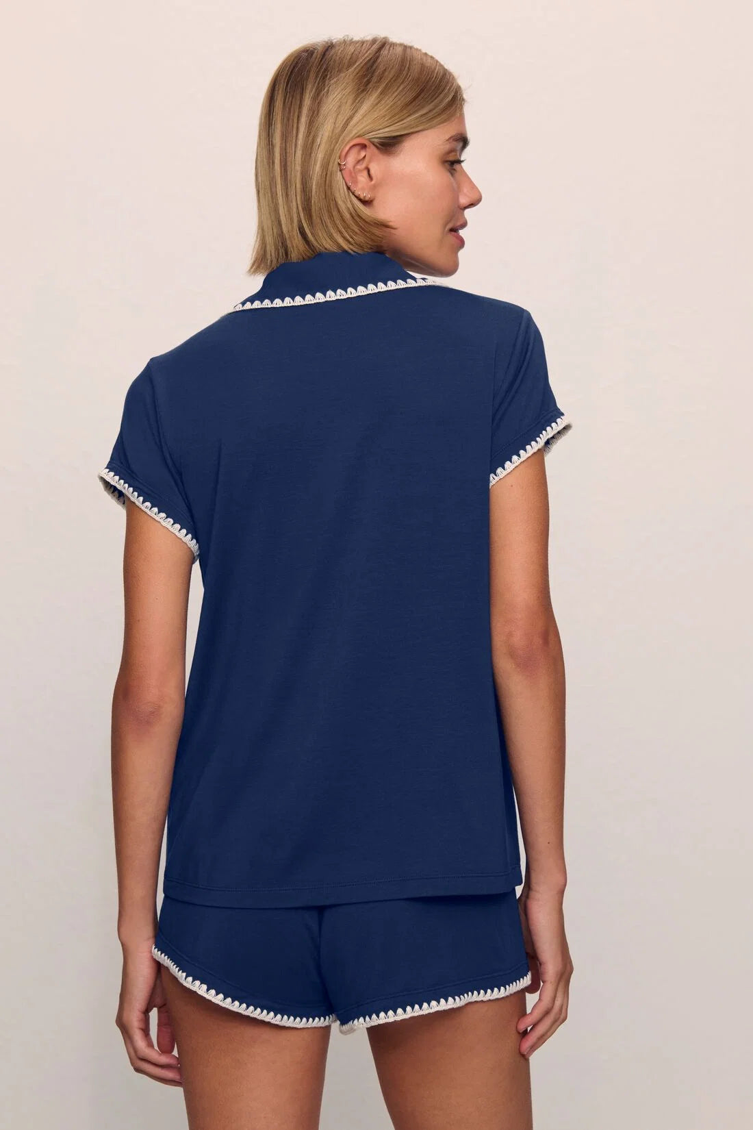 Frida Shortie PJ Navy/Ivory
