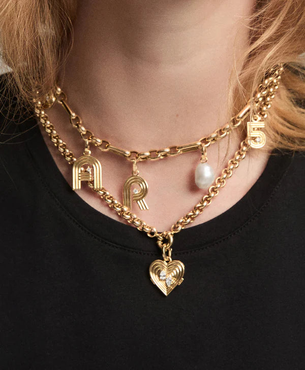 Mixed Rolo Cable Chain 16"