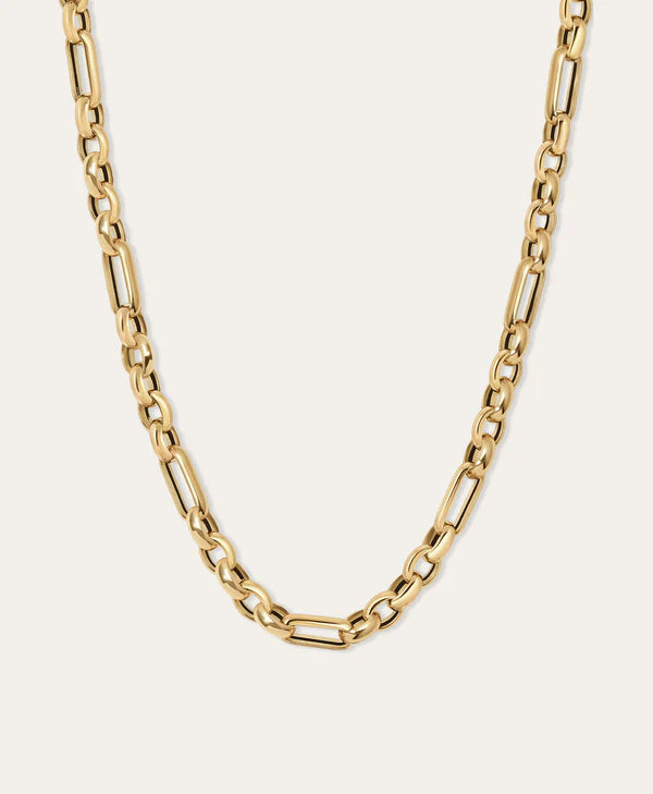 Mixed Rolo Cable Chain 16"