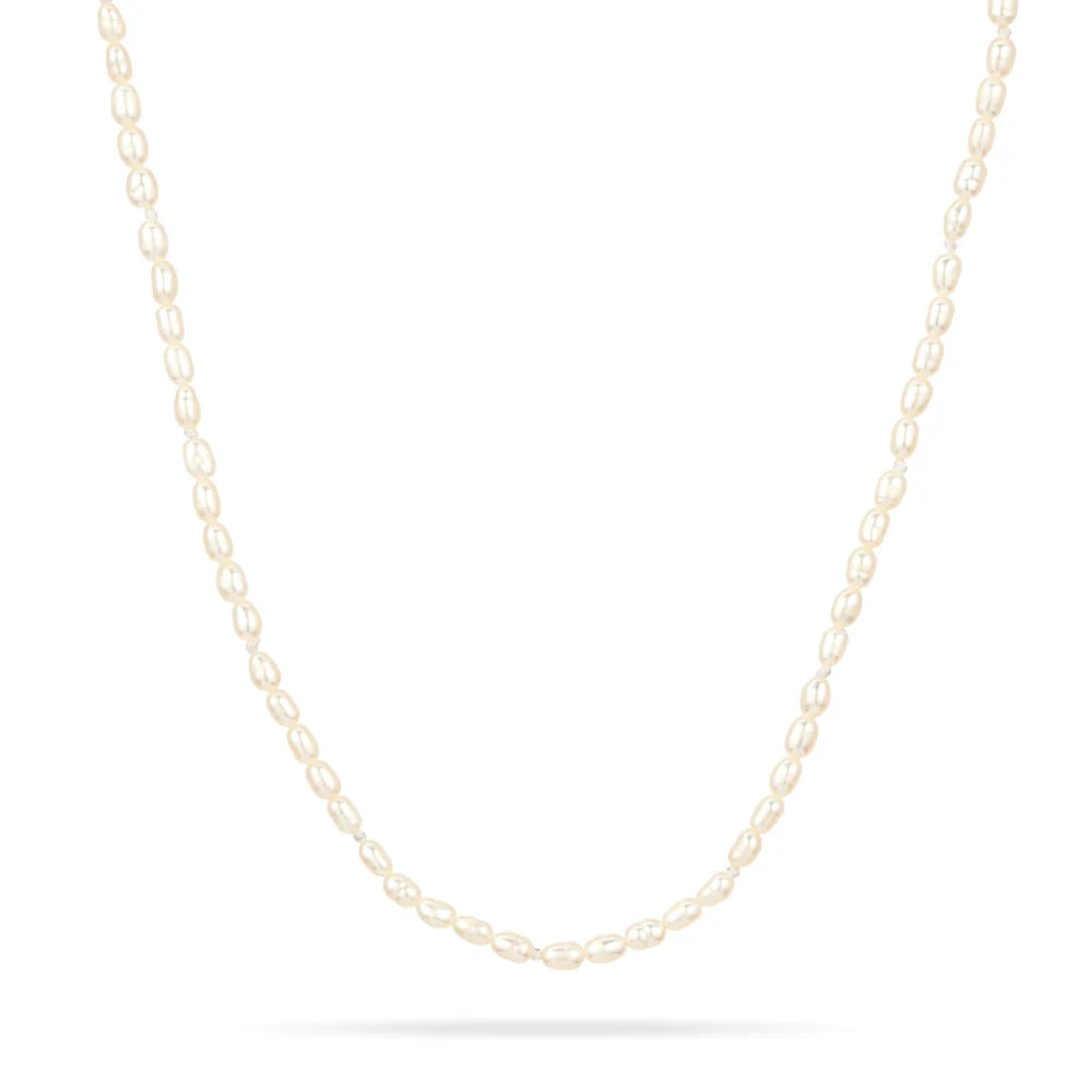 Tiny Seed Pearl Necklace 16"
