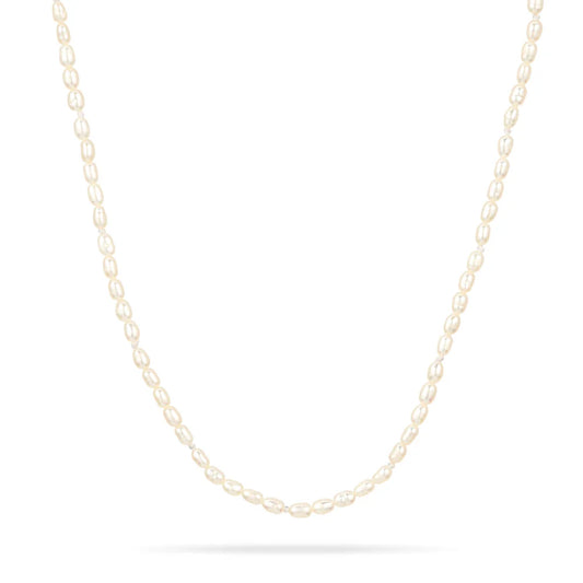 Tiny Seed Pearl Necklace 16"