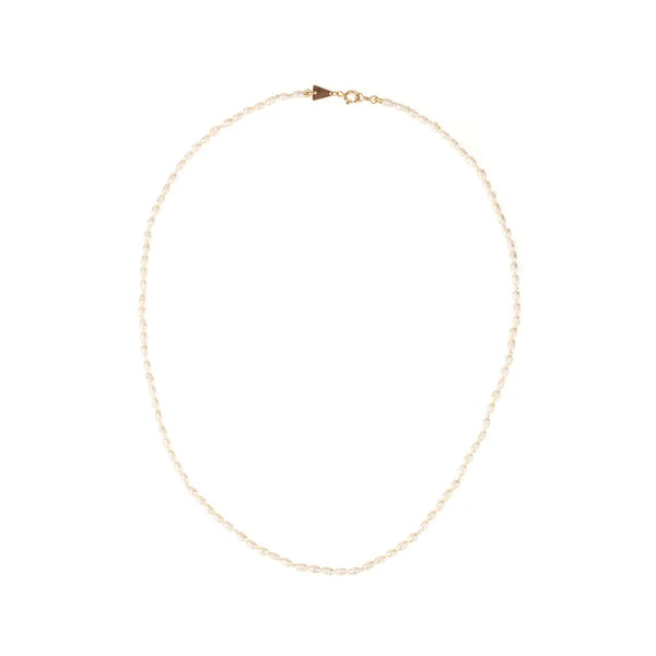 Tiny Seed Pearl Necklace 16"