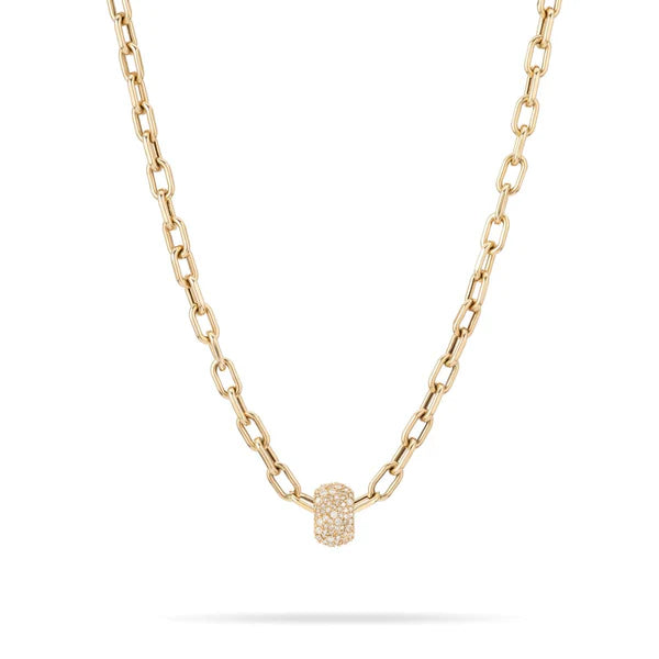Pavé Diamond Big Bead