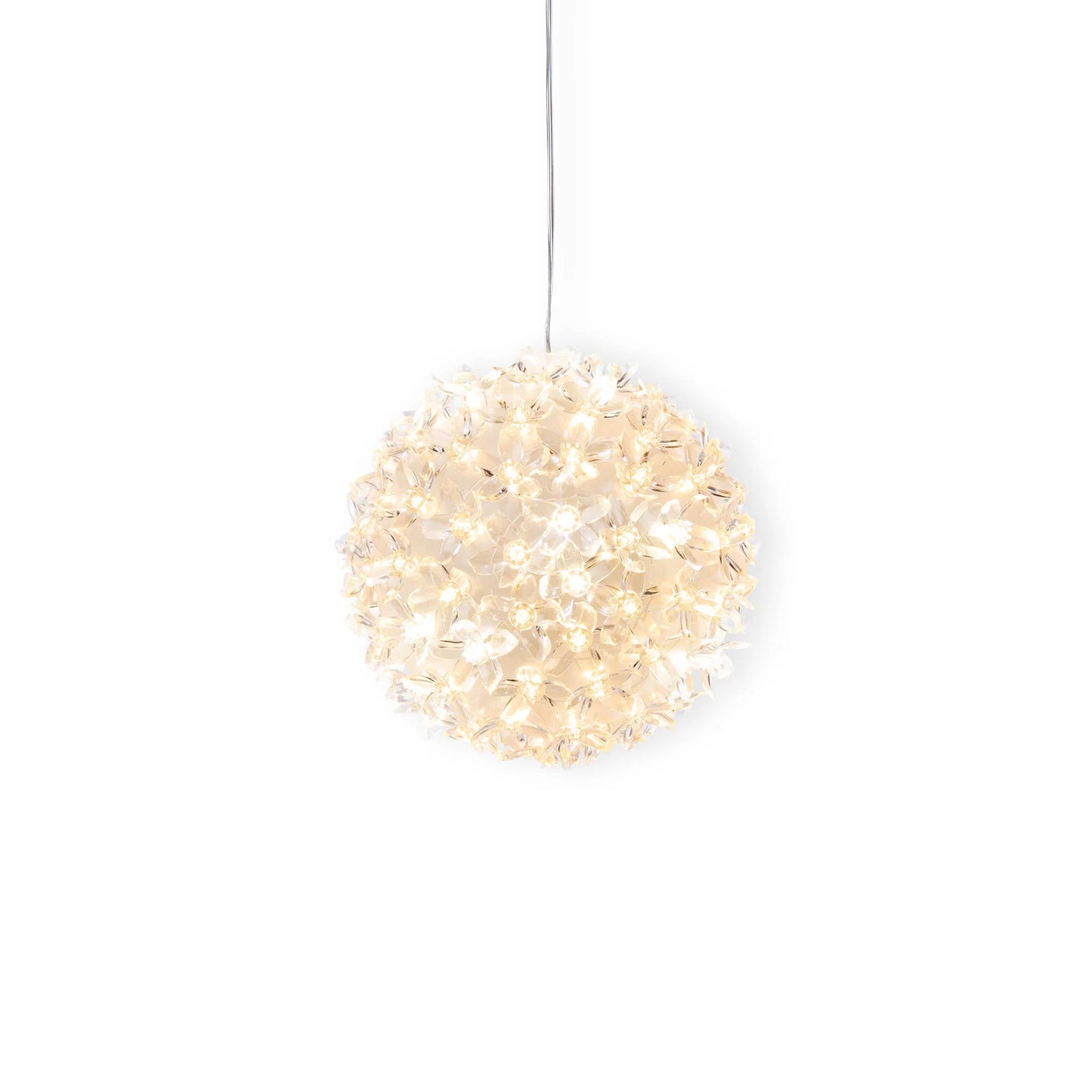 Lit Floral Sphere Small