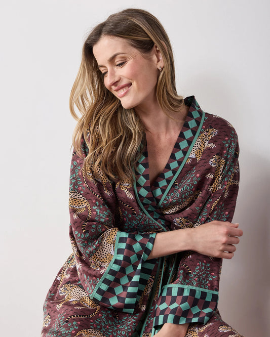 Bagheera Robe in Raisin