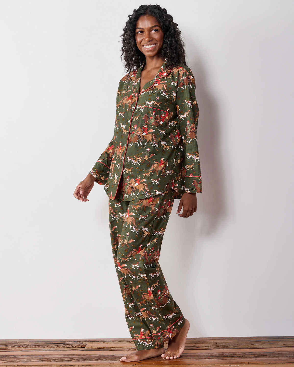 Long PJ Set in Fox Hunting