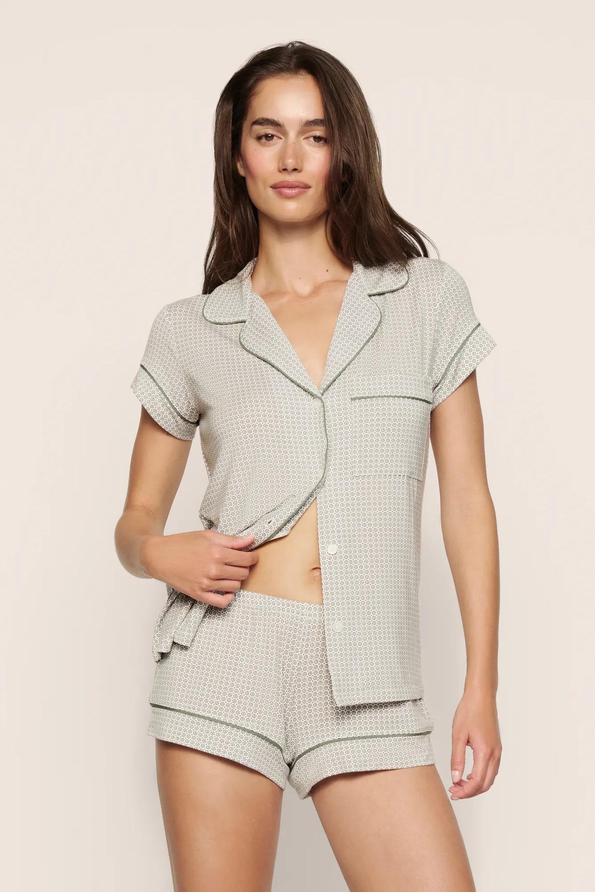 Gisele Printed Shortie Short PJ