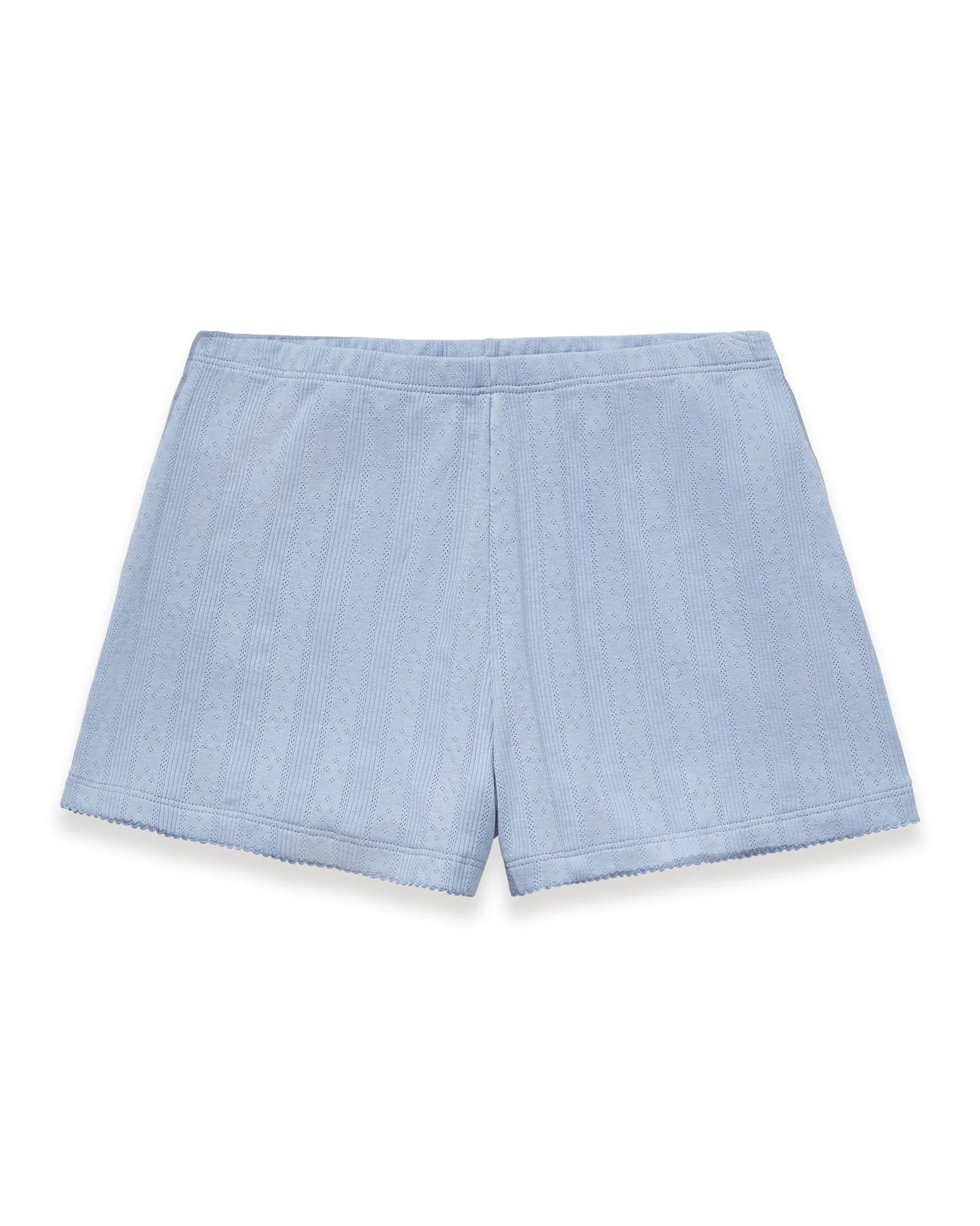 Pointelle Shorts Periwinkle
