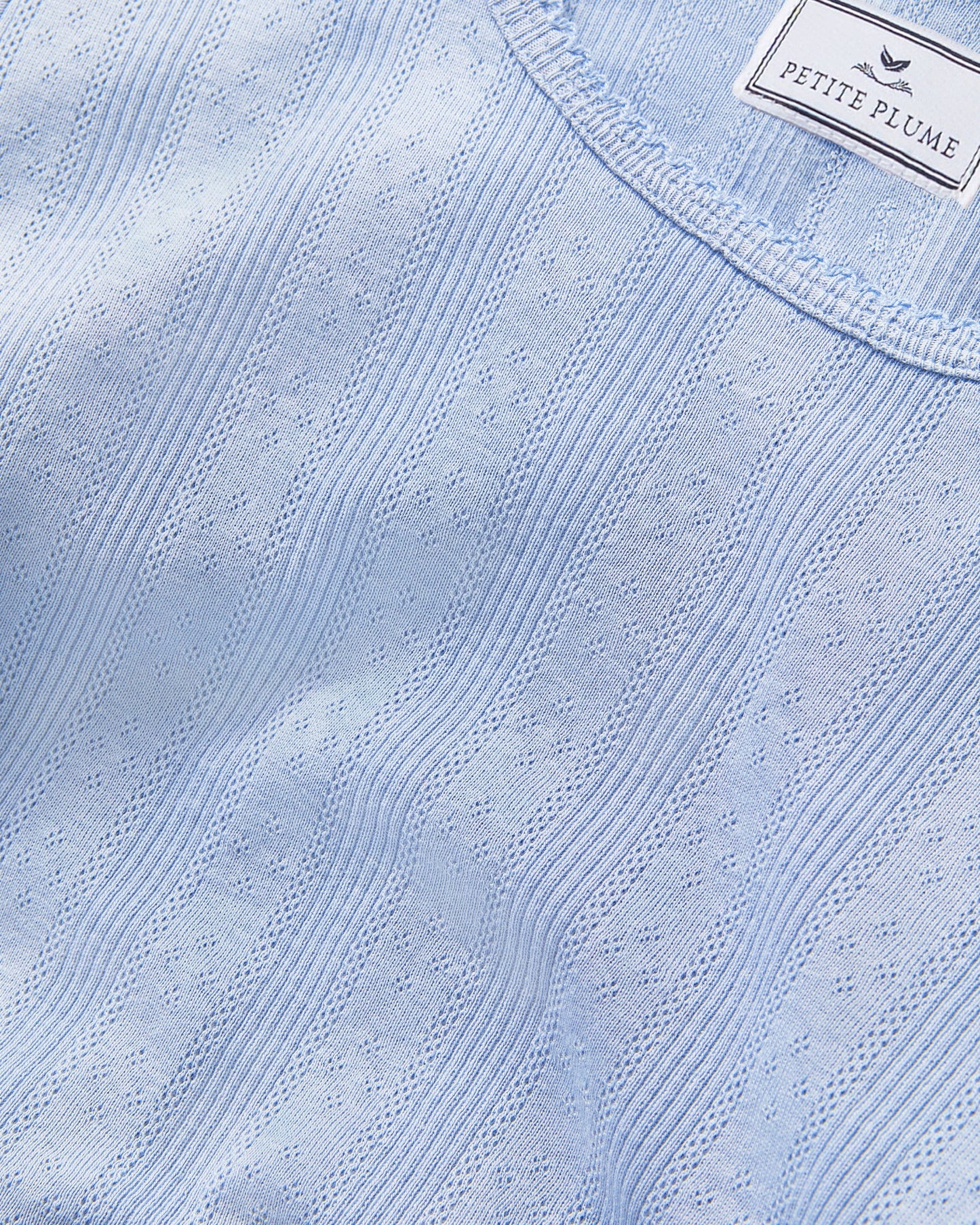 Pointelle T-Shirt Periwinkle