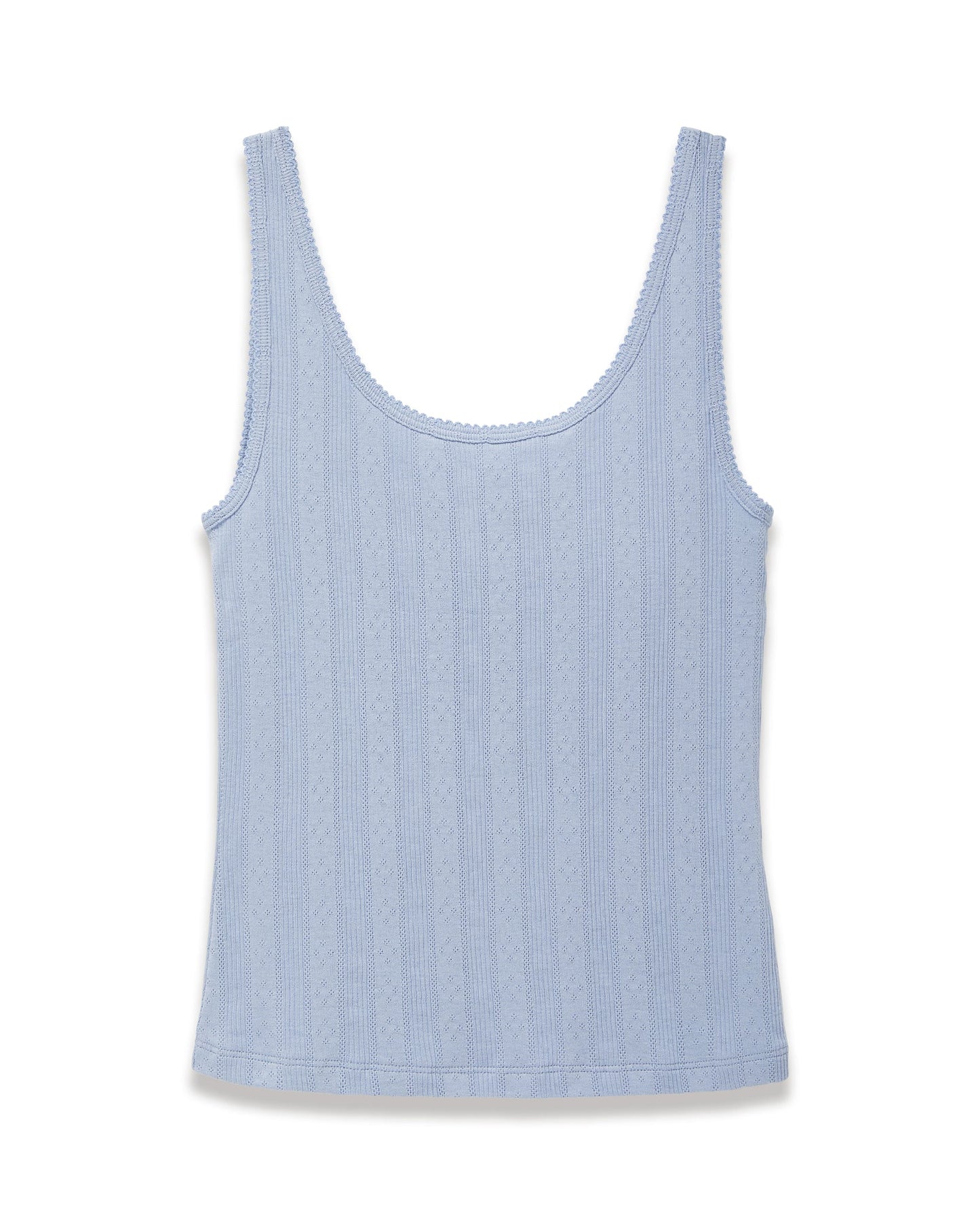 Pointelle Tank Periwinkle
