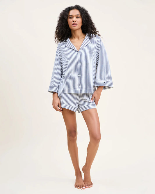 Olivia Short Set-French Ticking