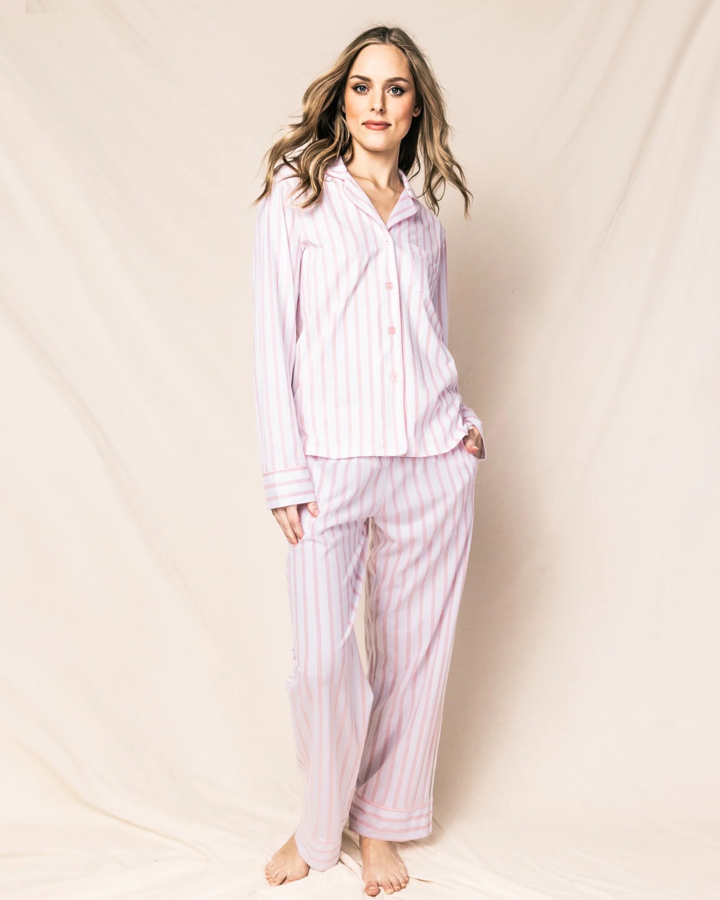 Pima PJ Set- Pink Stripe