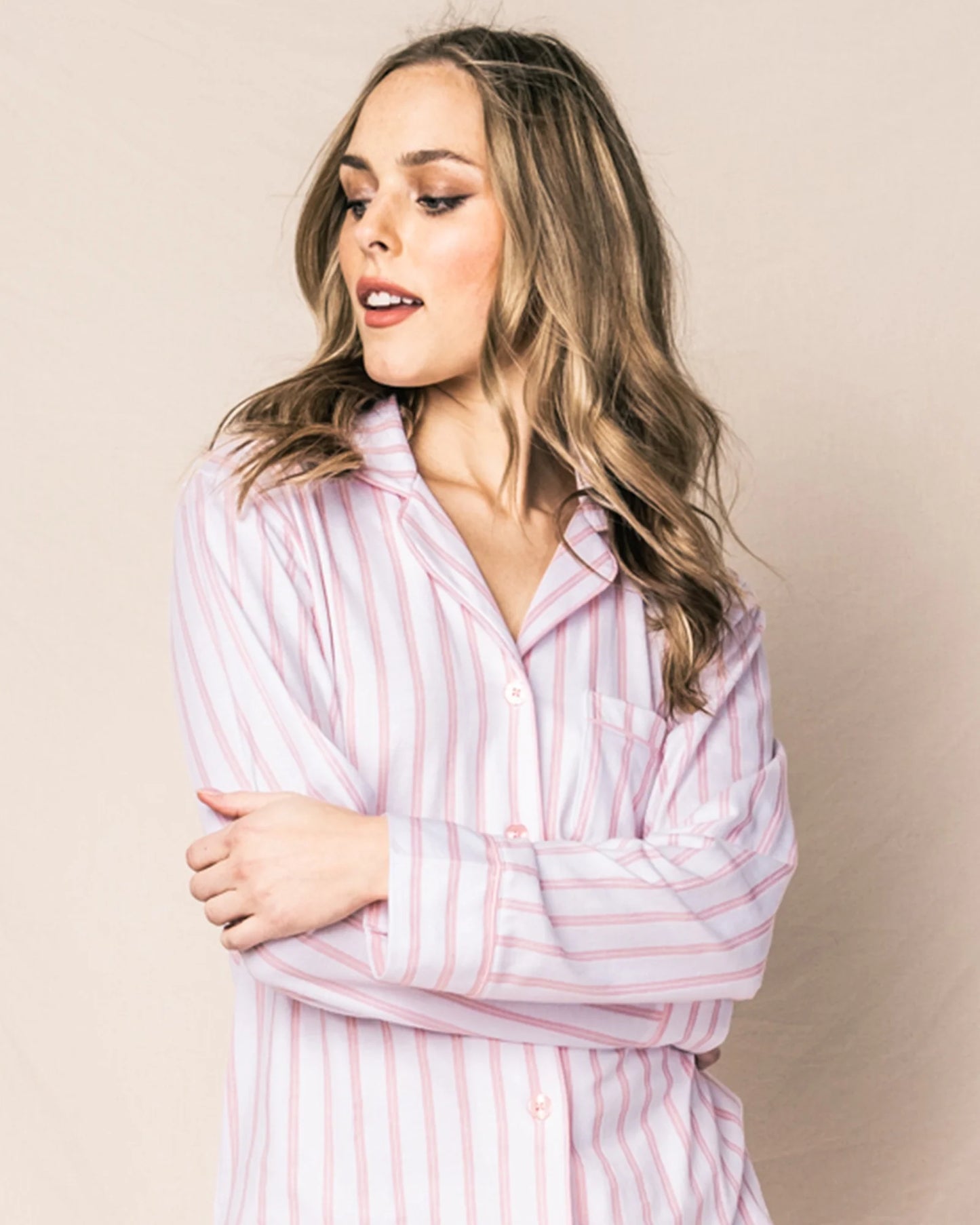 Pima PJ Set- Pink Stripe