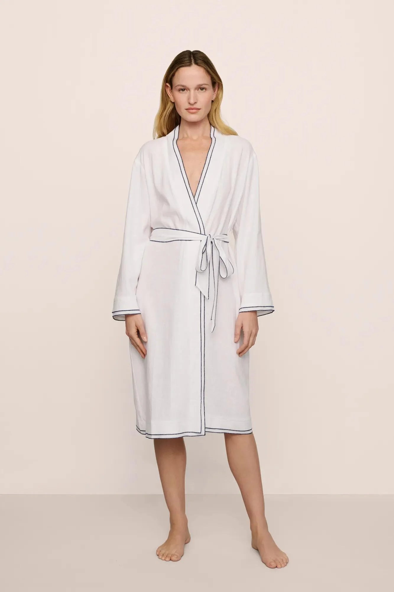 Linen Blend Robe