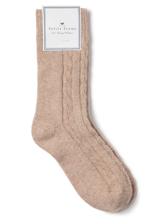 Cashmere Socks- Beige