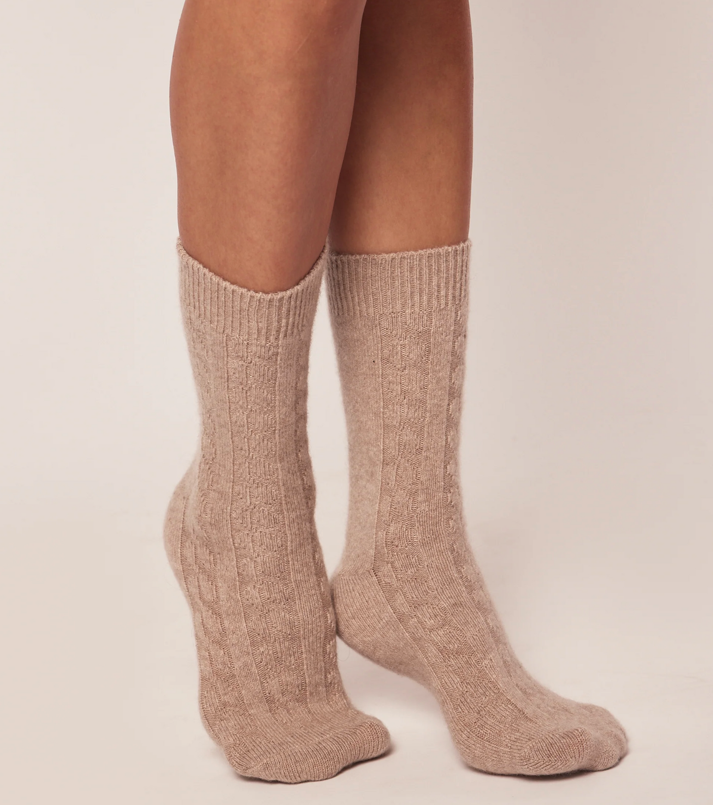 Cashmere Socks- Beige