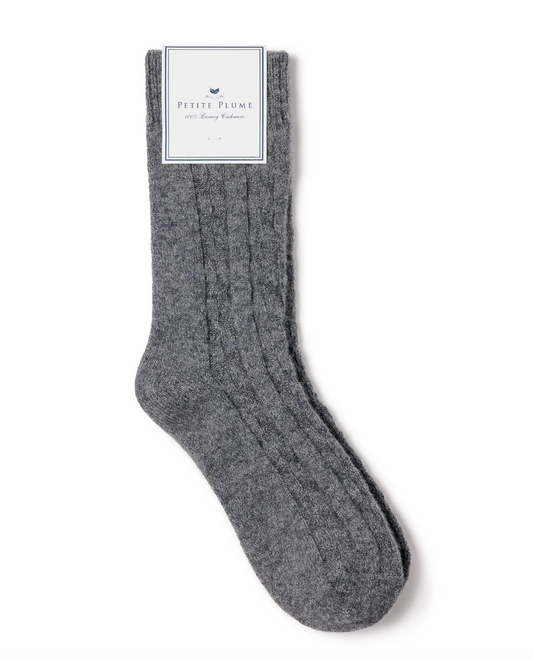 Cashmere Socks- Dark Grey