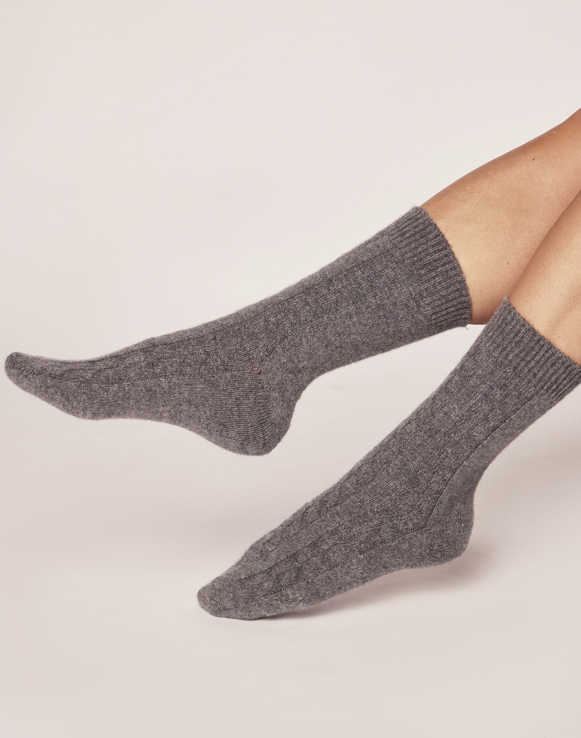 Cashmere Socks- Dark Grey