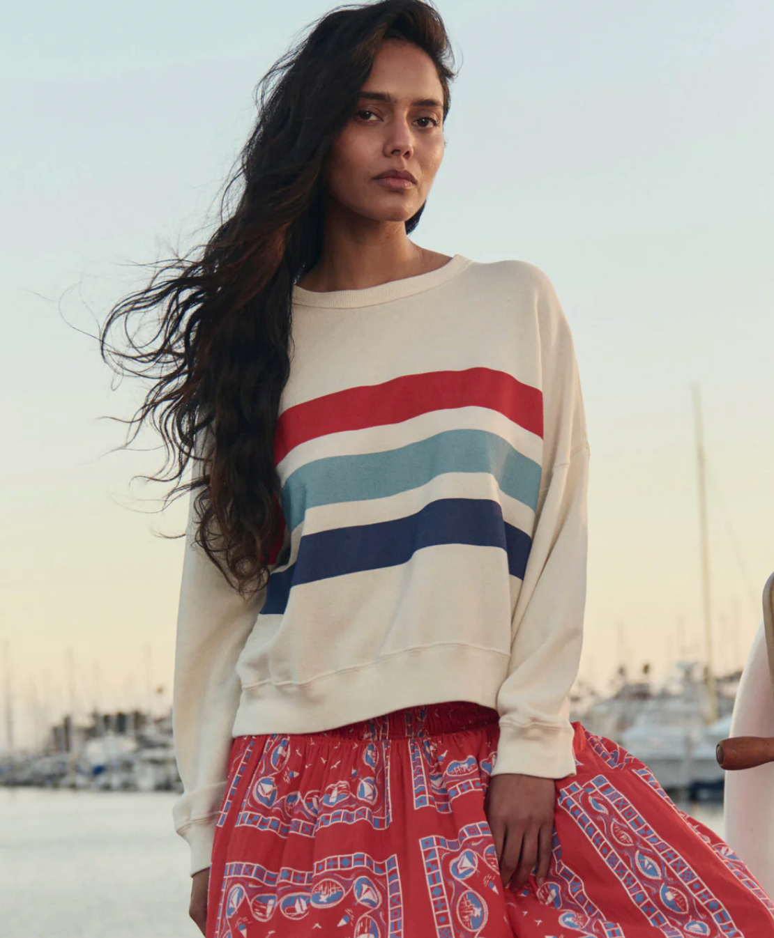 The Teammate Sweatshirt w/ Saltwater Stripe