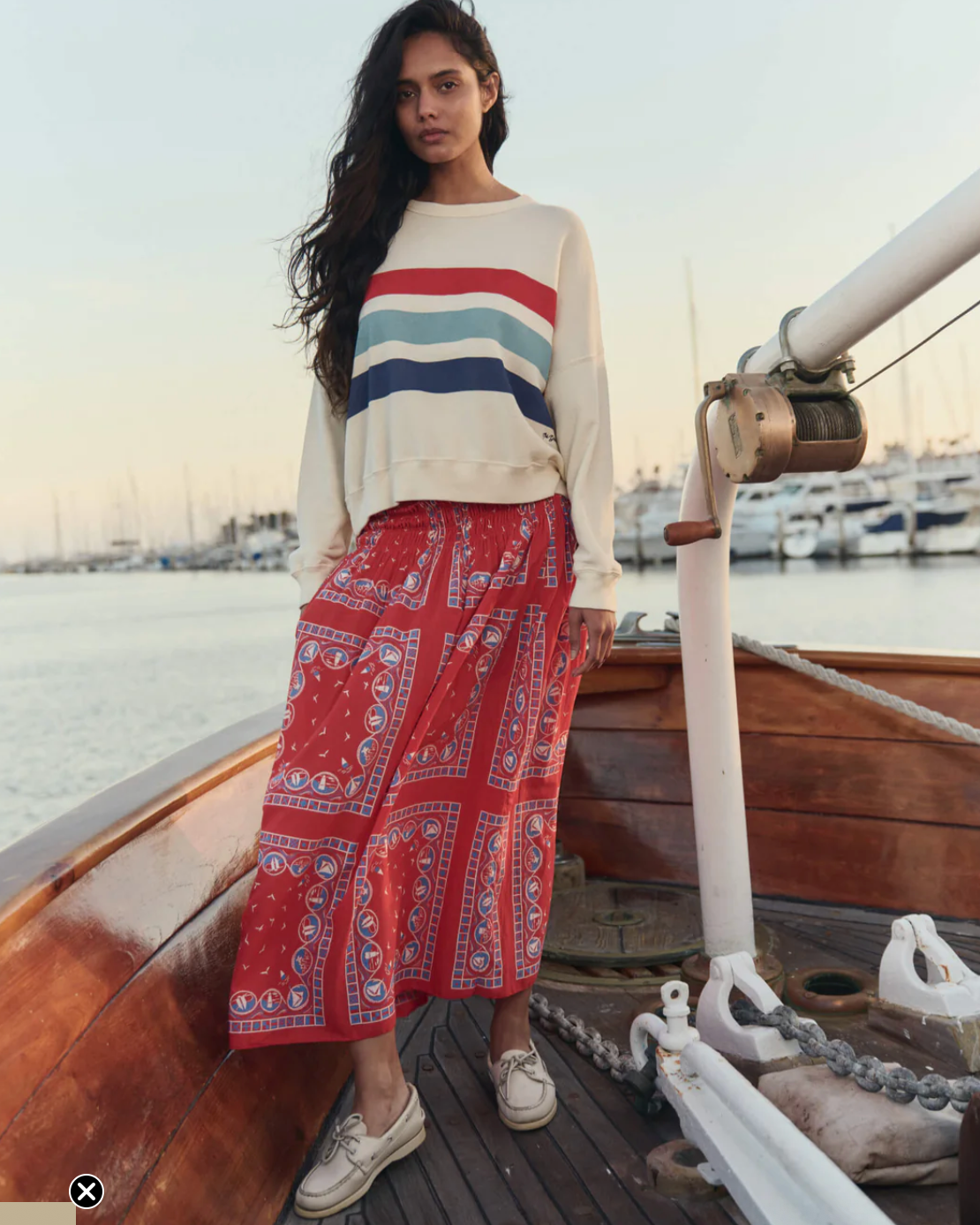 The Teammate Sweatshirt w/ Saltwater Stripe