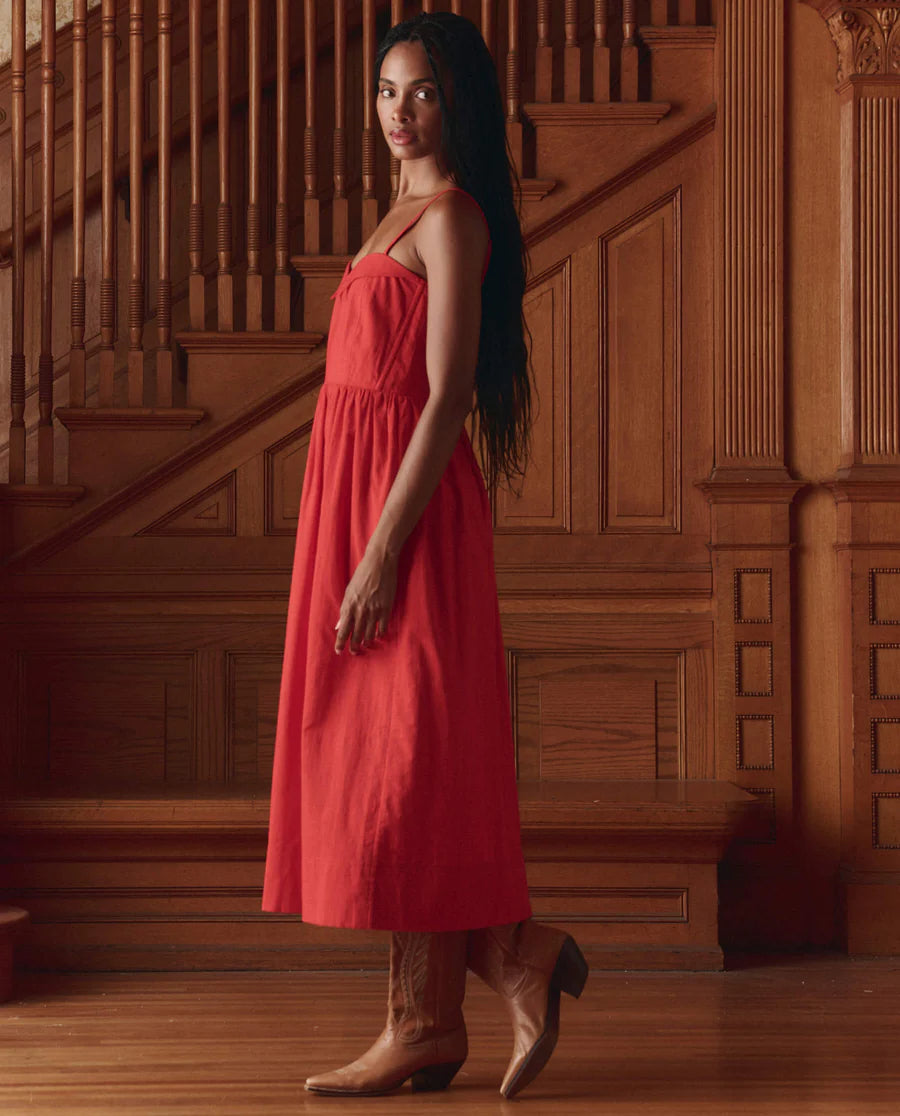 The Verse Dress Hot Red