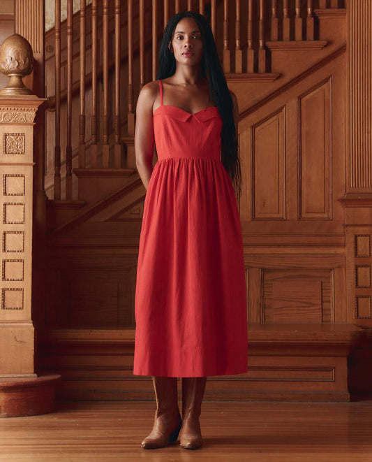 The Verse Dress Hot Red