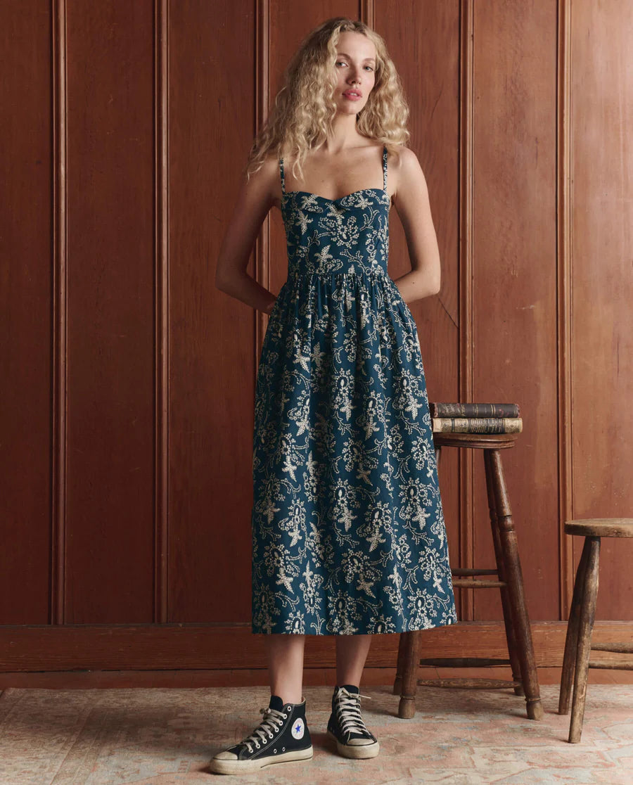 The Verse Dress Indigo Blue