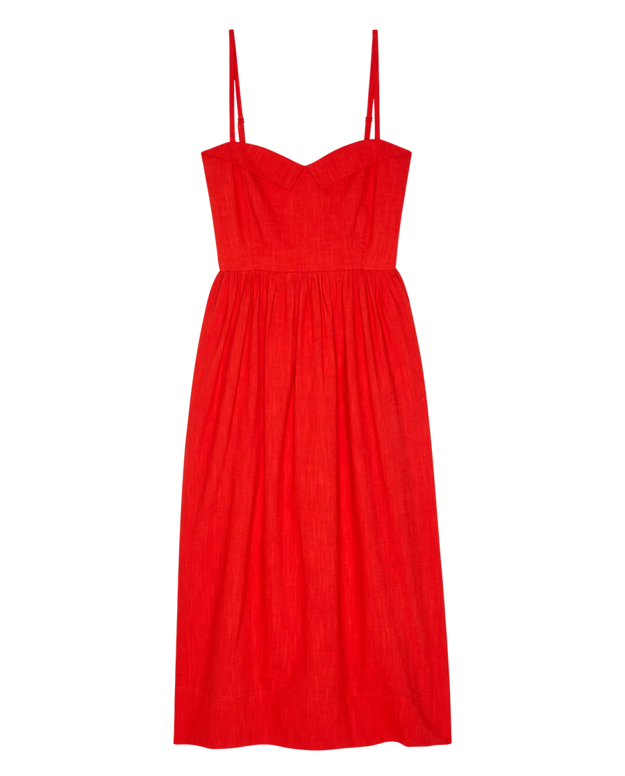 The Verse Dress Hot Red