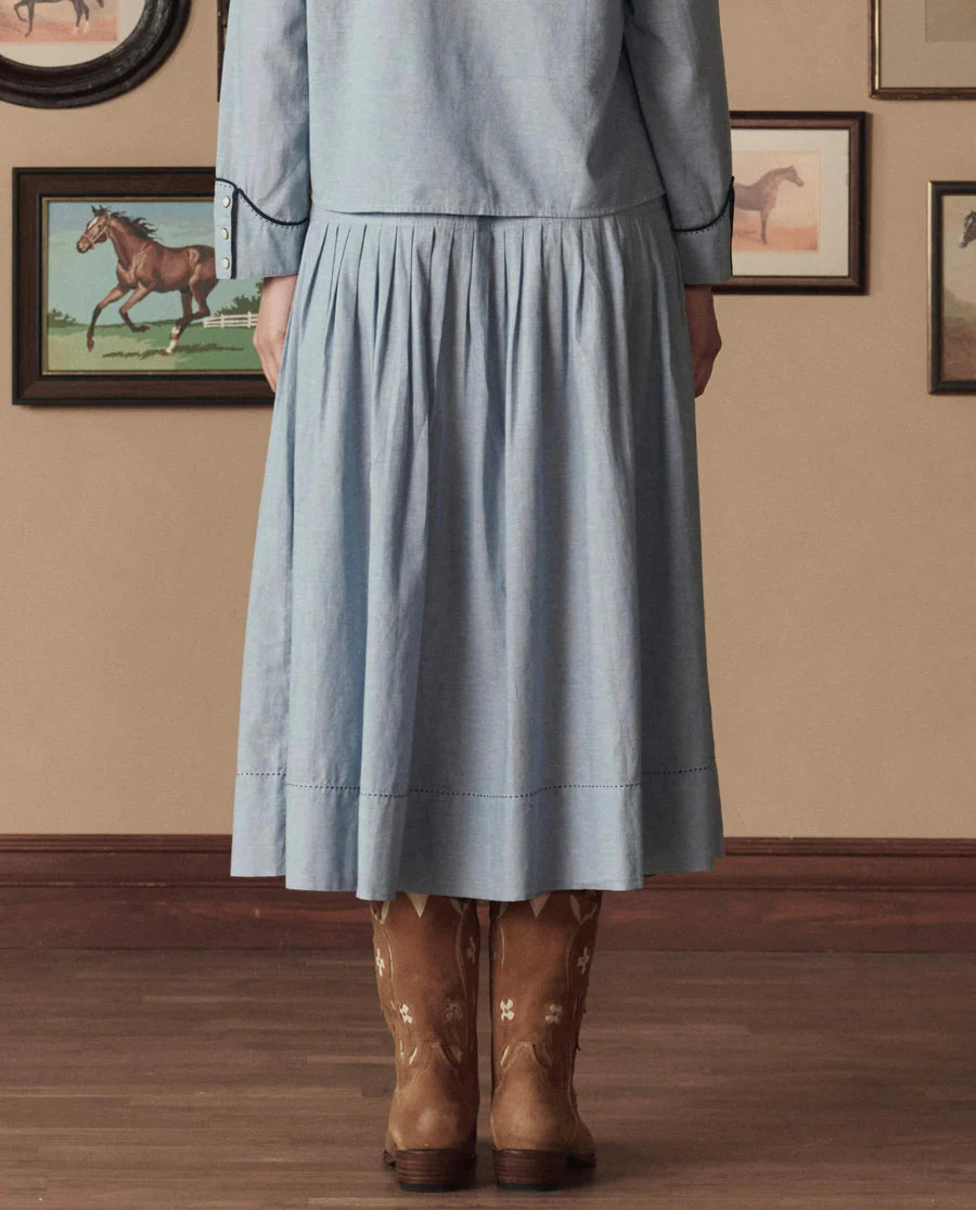 The Cowboy Boot Suede Floral Tan