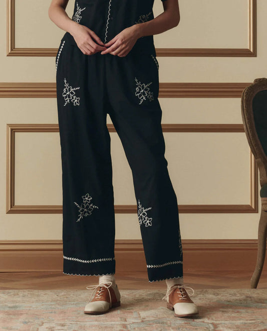 The Weekend Pant W Hanky Embroidery