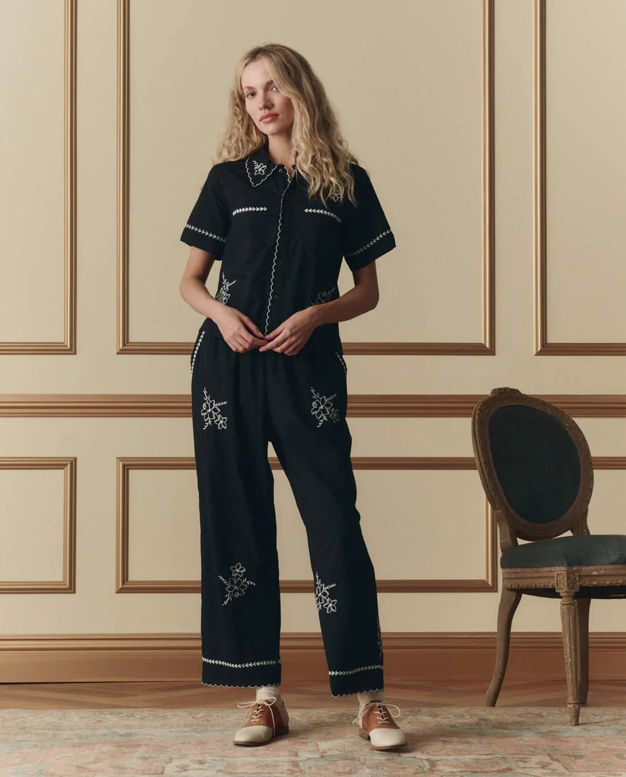 The Weekend Pant W Hanky Embroidery
