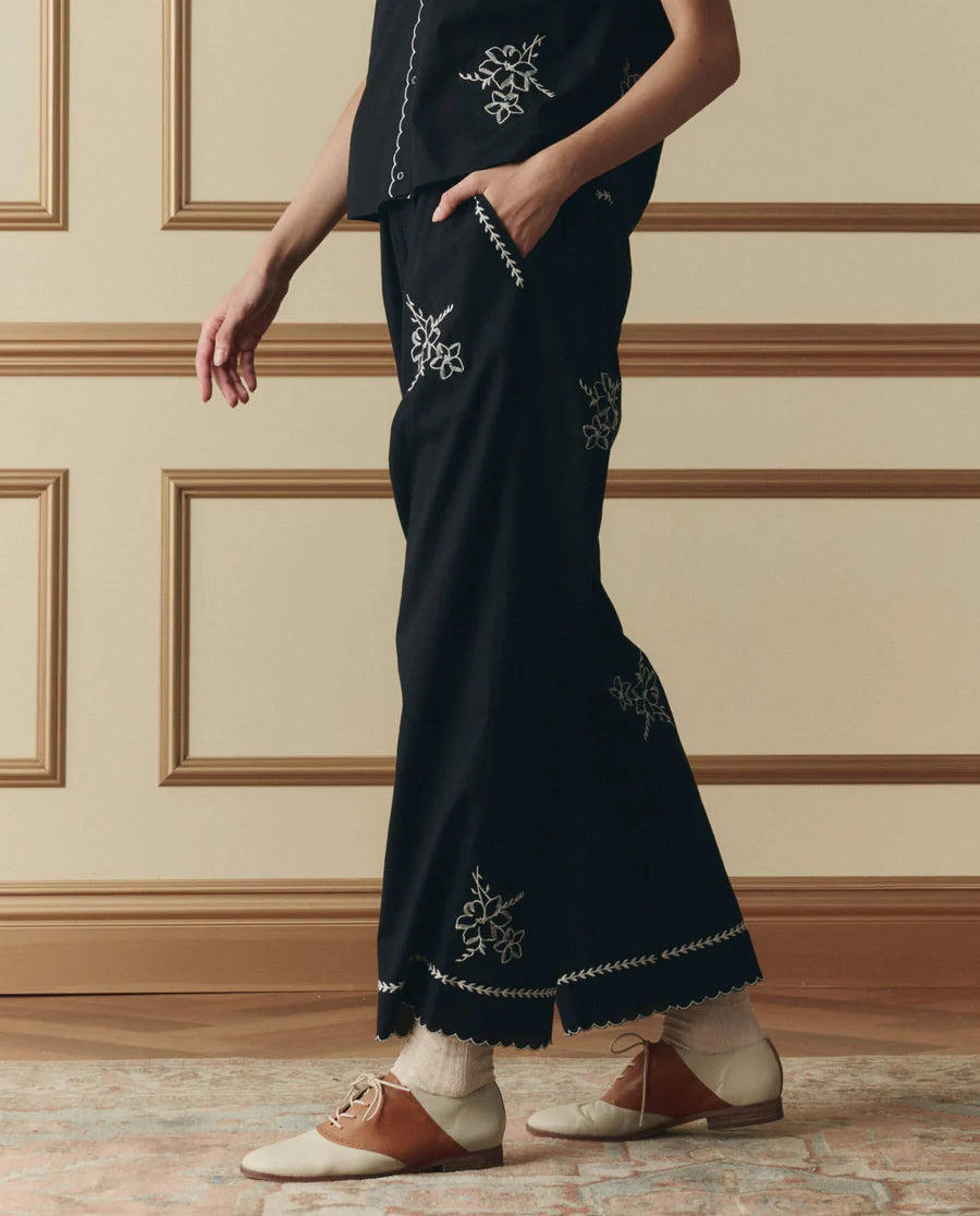 The Weekend Pant W Hanky Embroidery