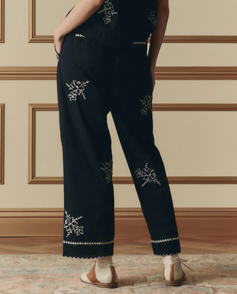 The Weekend Pant W Hanky Embroidery